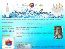 Tablet Screenshot of novavitalis.com